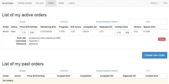 nicehash-active-order